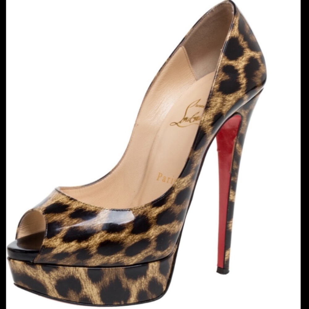 Lady Peep leopard patent RETAIL 995